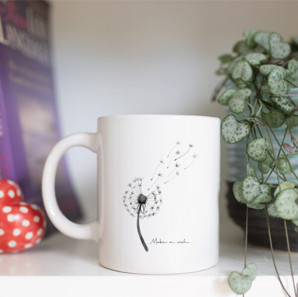 make a wish dandelion mug