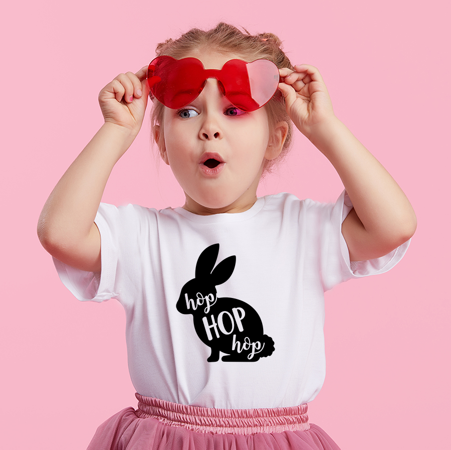 Bunny hop t-shirt and babygrow - Cedarmint Trading