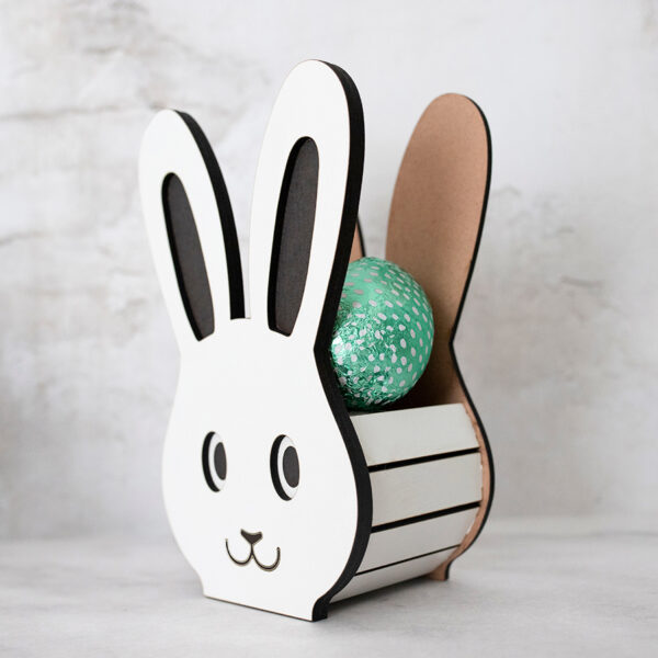Boy bunny easter egg holder